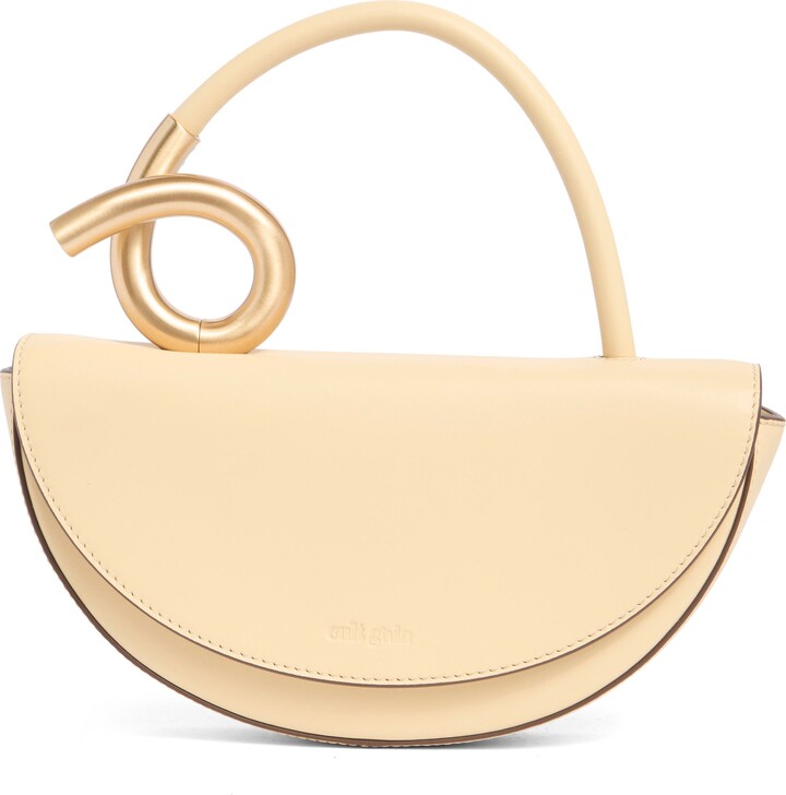 Cult Gaia Azariah Leather Top Handle Bag