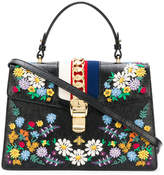 Thumbnail for your product : Gucci embroidered Sylvie tote bag