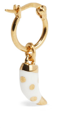 Aurélie Bidermann Caftan Moon Gold-tone Bakelite Earrings