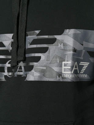 Emporio Armani Ea7 logo print hoody