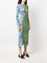 Thumbnail for your product : AVAVAV Abstract-Print Cut-Out Dress