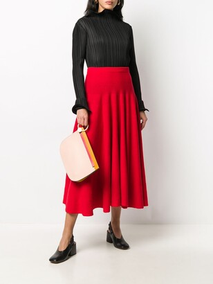 Marni Ribbed Knit Mid-Length Skirt