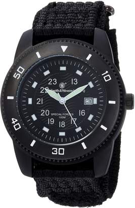Smith & Wesson Men's Commando Watch with 3ATM/Japanese Movement/Stainless Steel Caseback/Glowing Hands/Nylon Strap