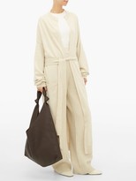 Thumbnail for your product : Extreme Cashmere - No.105 Big Coat Stretch-cashmere Cardigan - Beige