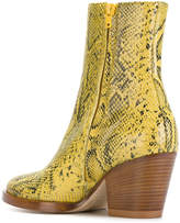 Thumbnail for your product : A.F.Vandevorst snake skin effect ankle boots