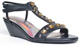 Thumbnail for your product : New york transit value these studded t-strap wide wedge sandals - women