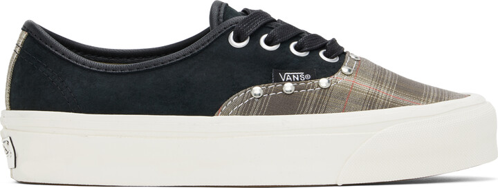Vans Black & Khaki Premium Authentic 44 Sneakers