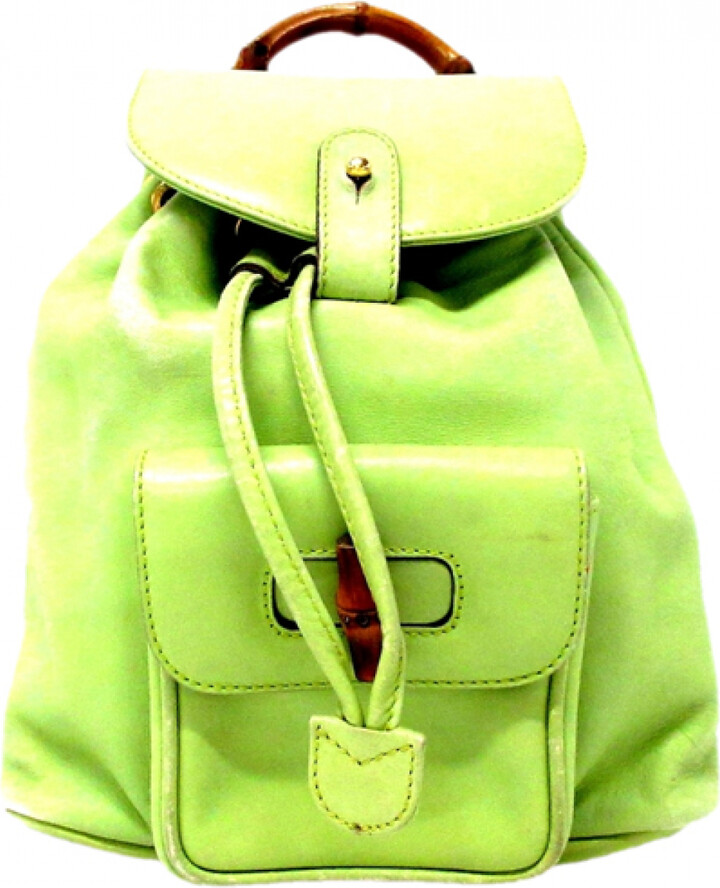 Gucci Bamboo leather backpack ShopStyle