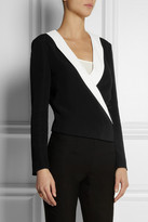 Thumbnail for your product : Chloé Two-tone crepe wrap top