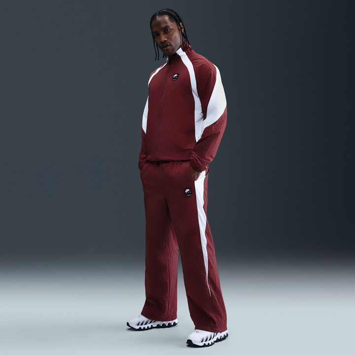 nike air red track pants