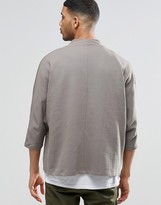 Thumbnail for your product : ASOS Jersey Kimono Cardigan With Zip