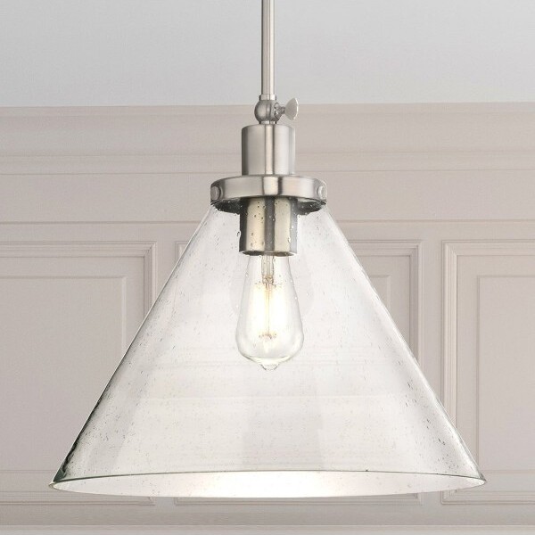 Urban Ambiance UrbanAmbianceLuxuryModernFarmhouseIndoorPendant,14''Hx16\Wx16''D,BrushedNickelFinish,UHP4674