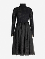 Thumbnail for your product : Renli Su Turtleneck relaxed-fit wool-blend midi dress