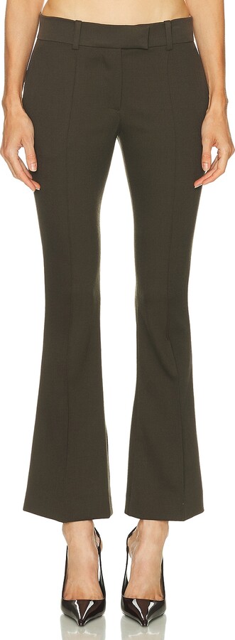 ATTICO Wool Long Pant in Brown