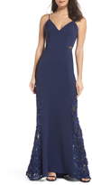 Thumbnail for your product : Maria Bianca Nero Shannon Lace Inset Gown