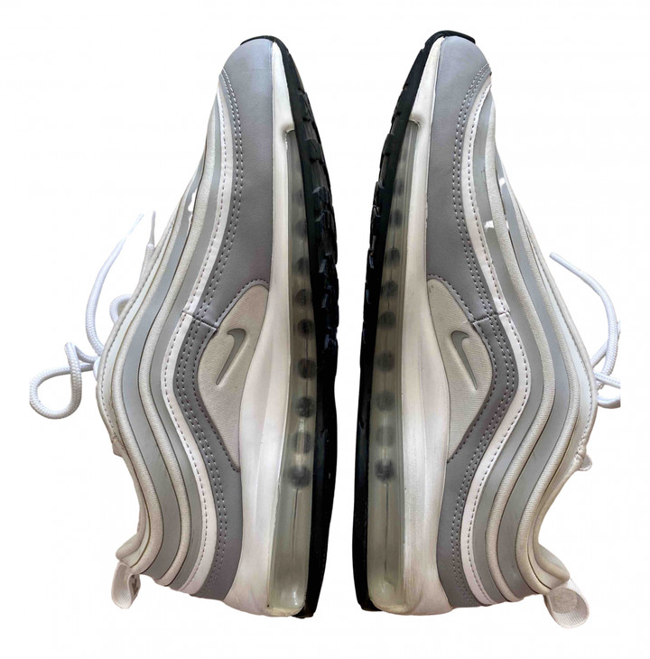 white patent trainers