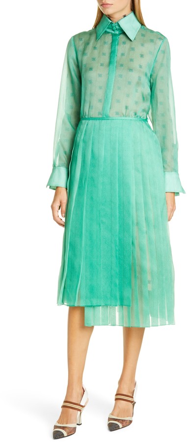 fendi green dress