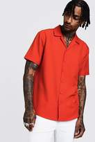 Thumbnail for your product : boohoo Relaxed Fit Revere Shirt In Short Sleeve