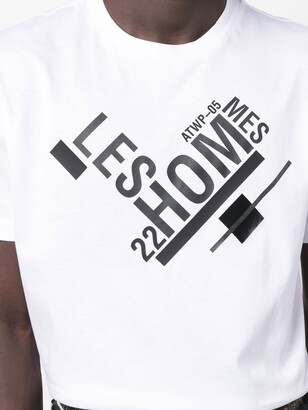 Les Hommes logo-print short-sleeved T-shirt