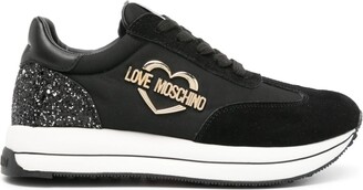 Moschino Women's Black Sneakers & Athletic Shoes