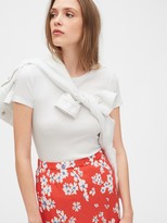 Thumbnail for your product : Gap Print Midi Skirt