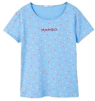 MANGO Printed logo t-shirt