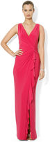 Thumbnail for your product : Lauren Ralph Lauren Sleeveless Ruffled Gown