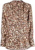 Thumbnail for your product : Alberto Biani Cheetah-Print Silk Shirt