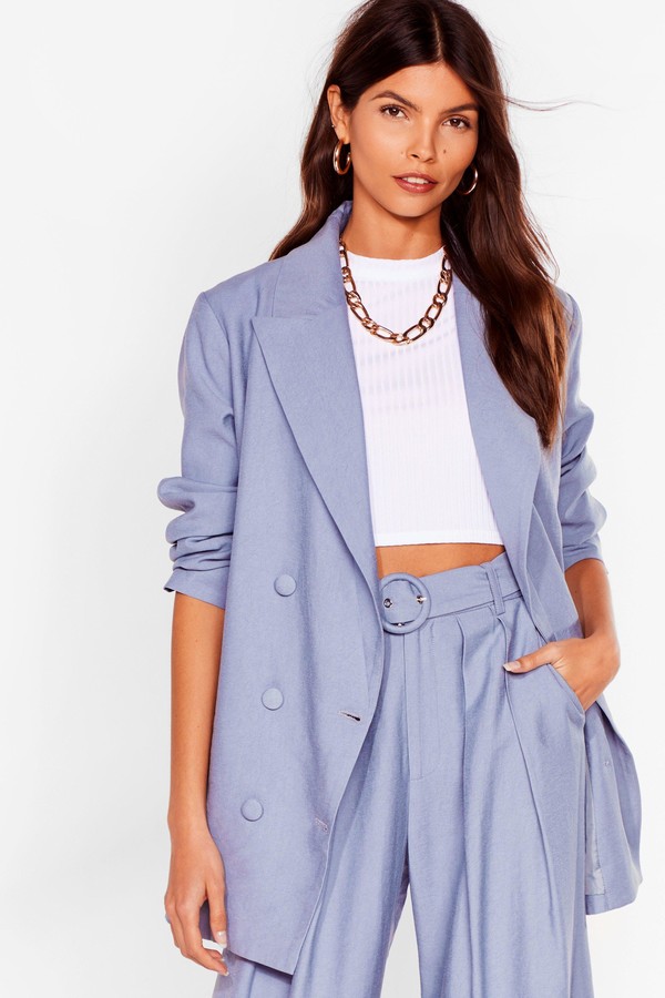 longline jacket trouser suit