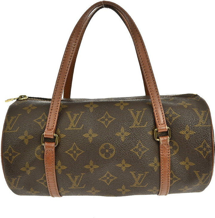 Louis Vuitton Papillon Handbag Monogram Canvas Brown Canvas Handbag (Pre-Owned)