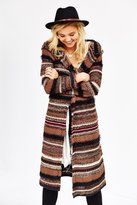 Thumbnail for your product : Urban Outfitters Ecote Mixed Textured Striped Maxi Cardigan
