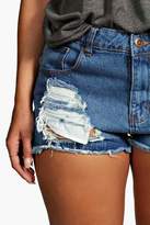 Thumbnail for your product : boohoo Plus Ripped Denim Short