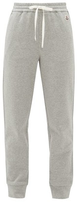 Moncler Logo-appliqué Cotton-blend Jersey Track Pants - Grey