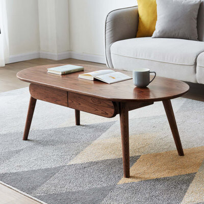 Capsule Centre Table Low Table Table With Drawers 100% Solid Wood Top Board Desk Coffee Table W 120 X D 52 X H 46 Cm Study Table Work