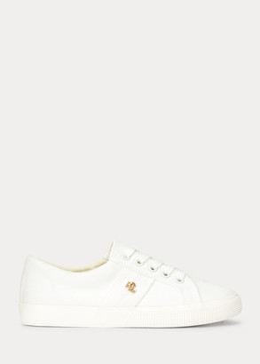 ralph lauren white trainers womens