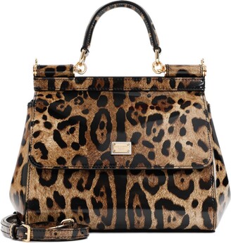 Dolce & Gabbana Brown Leopard Print Scilly Large Bag – The Closet