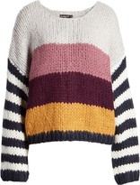 Thumbnail for your product : Blank NYC Stripe Oversize Sweater