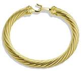 Thumbnail for your product : David Yurman Cable Buckle Bracelet with Diamonds in Gold
