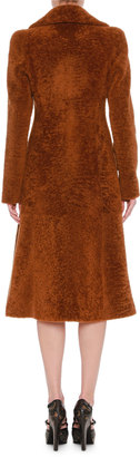 Bottega Veneta Double-Breasted Shearling Fur Coat