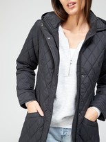 Thumbnail for your product : Very Value Quilted Water Repellant Jacket Black