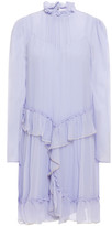 Thumbnail for your product : See by Chloe Ruffled Crinkled Silk-georgette Mini Dress