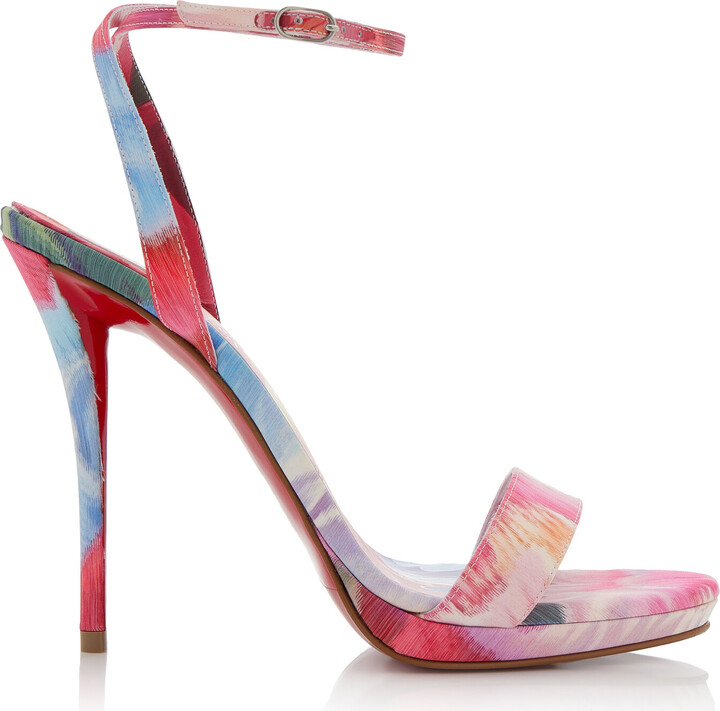 Christian Louboutin Miss Z 120mm Peony Crepe Sandals