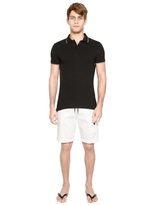 Thumbnail for your product : Armani Jeans Cotton Piqué Polo With Striped Collar