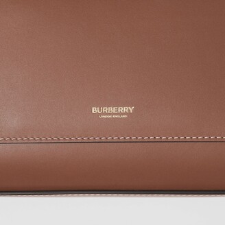 Burberry Small Topstitched Leather Pocket Tote