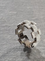 Thumbnail for your product : Young British Designers Grey Mondrian Ring by J.W.Anderson