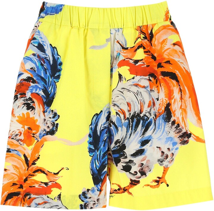 yellow bermuda shorts