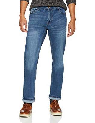 Jacamo Men's Stretch Loose FIT Washed Jean 33" Boyfriend Loose Fit Jeans,(Manufacturer Size:42)