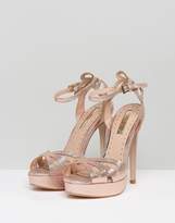 Thumbnail for your product : Miss KG Fabienne Jewelled Butterfly Platform Heeled Sandals