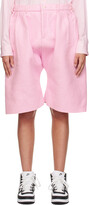 Pink Pleated Shorts 
