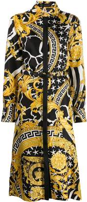 Versace baroque mid-length shirt dress